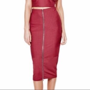 Guess Danielle Zip Front Skirt